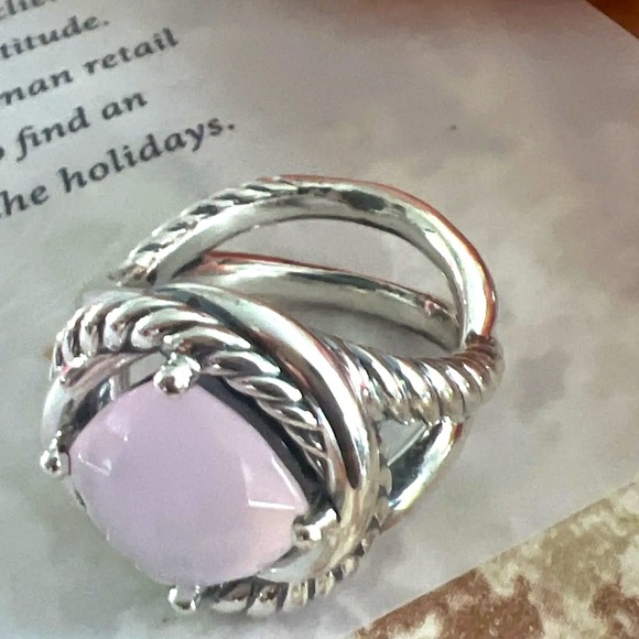 DY Infinity Rose Quartz Ring - Picture 10 of 11
